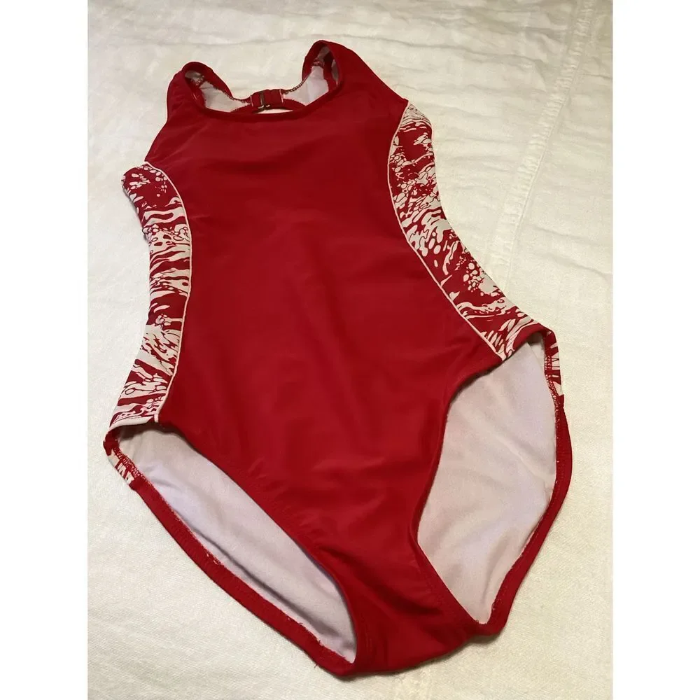 Vintage Catalina Red One Piece Swimsuit M 8/10